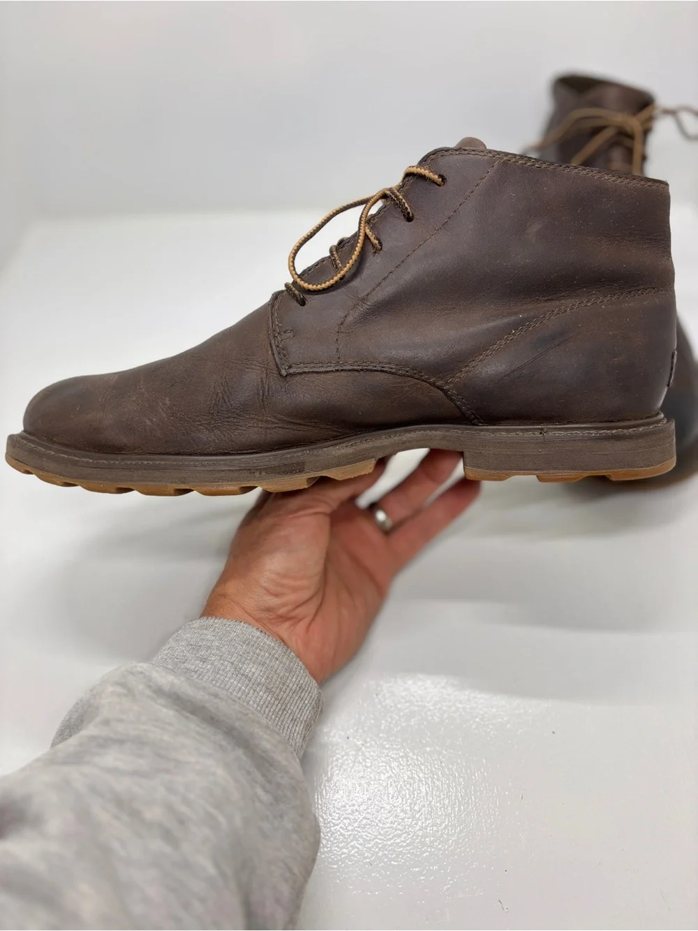 Sorel Madson II Chukka Waterproof Leather Boots Men’s 11 Brown Lace Up Casual
